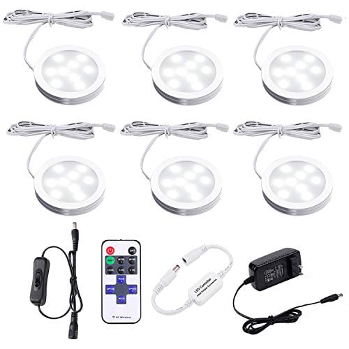 9W 900 Lumen Natural White Under Cabinet Lighting Remote Control Closet Light Stair Lights Safe Lights Albrillo Wireless LED Puck Light 6 Pack Stick-Anywhere Dimmable Counter Lighting for Kitchen 9W 900 Lumen Natural White Under Cabinet Lighting Remote Control Closet Light Stair Lights Safe Lights Albrillo Wireless LED Puck Light 6 Pack Stick-Anywhere Dimmable Counter Lighting for Kitchen